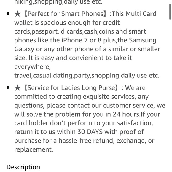 **NIB New In Box** Zip-Around Wristlet/Wallet•RFID blocker organizer - Picture 14 of 16